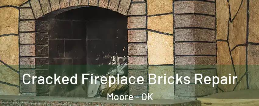  Cracked Fireplace Bricks Repair Moore - OK