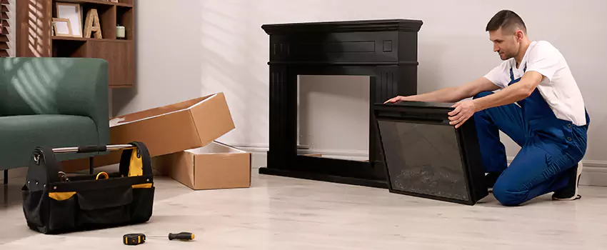 Old Rusted Metal Fireplace Repair And Replacement in Moore, OK